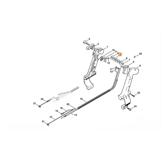 STIHL  Podkładka sprężynująca 6,2x19x1,2 9322 630 0715